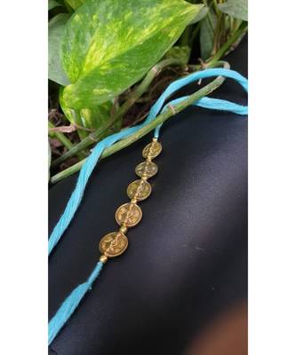 Multicolor jeweled rakhi 1