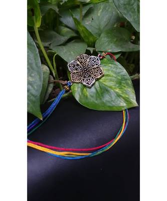 Multicolor jeweled rakhi 1