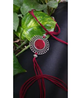 Multicolor jeweled rakhi 1