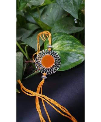 Multicolor jeweled rakhi 1
