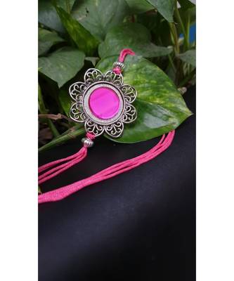 Multicolor jeweled rakhi 1