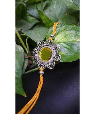Multicolor jeweled rakhi 1