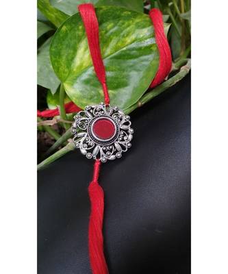 Multicolor jeweled rakhi 1