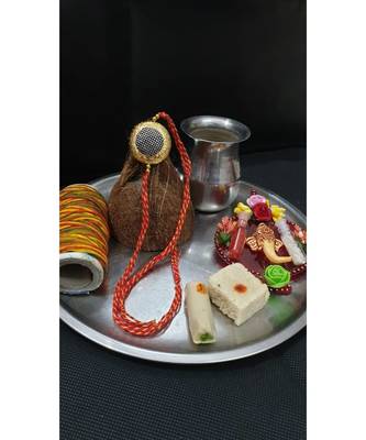 Multicolor jeweled rakhi 1