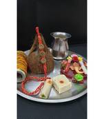 Multicolor jeweled rakhi