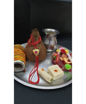Multicolor jeweled rakhi 1