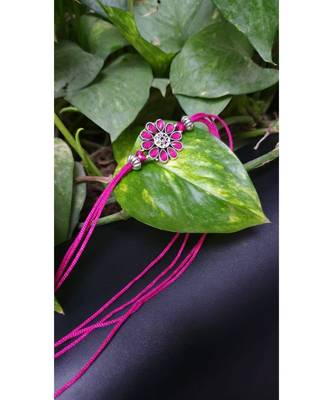 Multicolor jeweled rakhi 1
