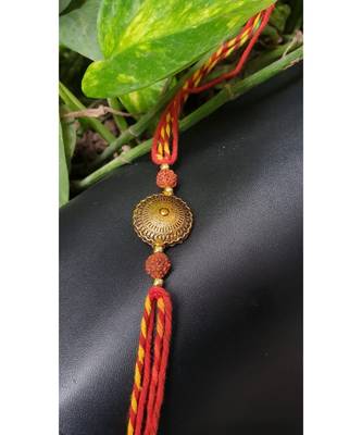 Multicolor jeweled rakhi 1