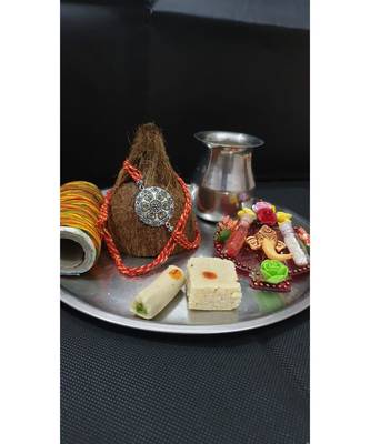 Multicolor jeweled rakhi 1