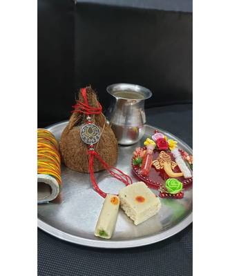 Multicolor jeweled rakhi 1