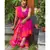 Stunning Rani Pink khadi cotton saree with baluchari motifs