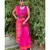 Stunning Rani Pink khadi cotton saree with baluchari motifs