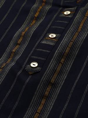 Black woven cotton kurtas-and-kurtis 2