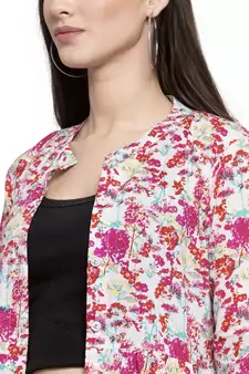 Pink printed cotton tops