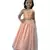 Anitabalia_Label Baby Girl's woven  crop top, dot net Lehenga choli Fully Stitched. Pink