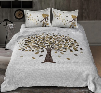 Jaipuri Print 100/% Cotton Traditional King Size Double Bedsheet Bedspread