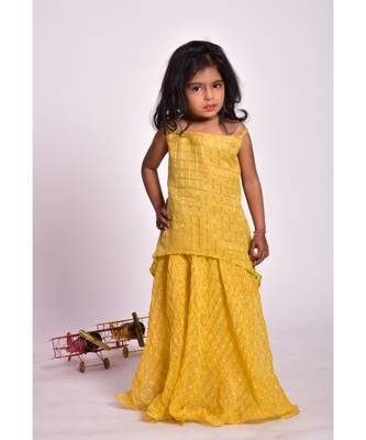 GOLDEN CHECK SKIRT TOP SET 1