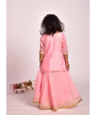 PINK SKIRT KURTA SET 2