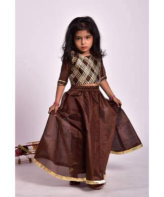 brown skirt top set 1