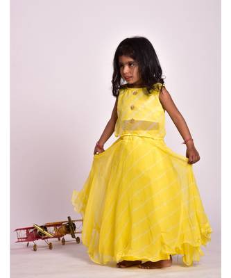 YELLOW SKIRT TOP SET 1