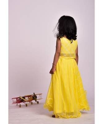 YELLOW SKIRT TOP SET 2