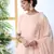 GRACEFUL Peach thread embroidery georgette salwar Kameez With dupatta