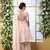 GRACEFUL Peach thread embroidery georgette salwar Kameez With dupatta