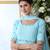 DESIRING Sky-blue thread embroidery georgette salwar Kameez With dupatta
