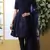 Navy-blue thread embroidery Georgette salwar Kameez With dupatta