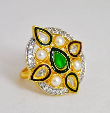 Green Envy Cocktail Ring 1