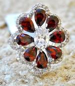 Garnet Cocktail Ring