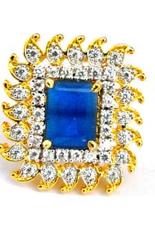 Saphire Diamond Cocktail Ring