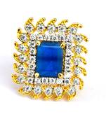 Saphire Diamond Cocktail Ring