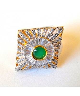 Emerald Diamond Cocktail Ring 1