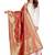Red Banarasi Silk Dupatta