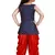 Kids Heavy Cotton Silk Blue Top And Red Partywear Patiala Salwar Suit For Girls Wear