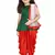 Kids Green Top And Red Patiala Salwar Suit Set 