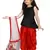 Black Top And Red Salwar Suit Set For Girls 