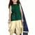 Green Top And Cream Cotton Silk Salwar Suit For Girls Wear 