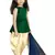 Green Top And Cream Cotton Silk Salwar Suit For Girls Wear 