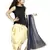 Black Top And Cream Patiala Salwar Suit Set For Girls Wear 
