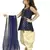 Kids Blue Top And Cream Patiala Salwar Suit For Girls 