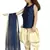 Kids Cotton Silk Blue Top And Cream Patiala Salwar Suit For Girls 