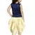 Kids Cotton Silk Blue Top And Cream Patiala Salwar Suit For Girls 