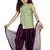Kids Pista Top And Purple Patiala Salwar Suit Dress For Girls