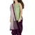 Kids Pista Top And Purple Patiala Salwar Suit Dress For Girls