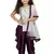 Kids Silver Top And Purple Patiala Salwar Suit Dress For Girls