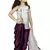 Kids Silver Top And Purple Patiala Salwar Suit Dress For Girls