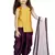 Kids Yellow Top And Purple Patiala Salwar Suit Dress For Girls 