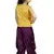 Kids Yellow Top And Purple Patiala Salwar Suit Dress For Girls 